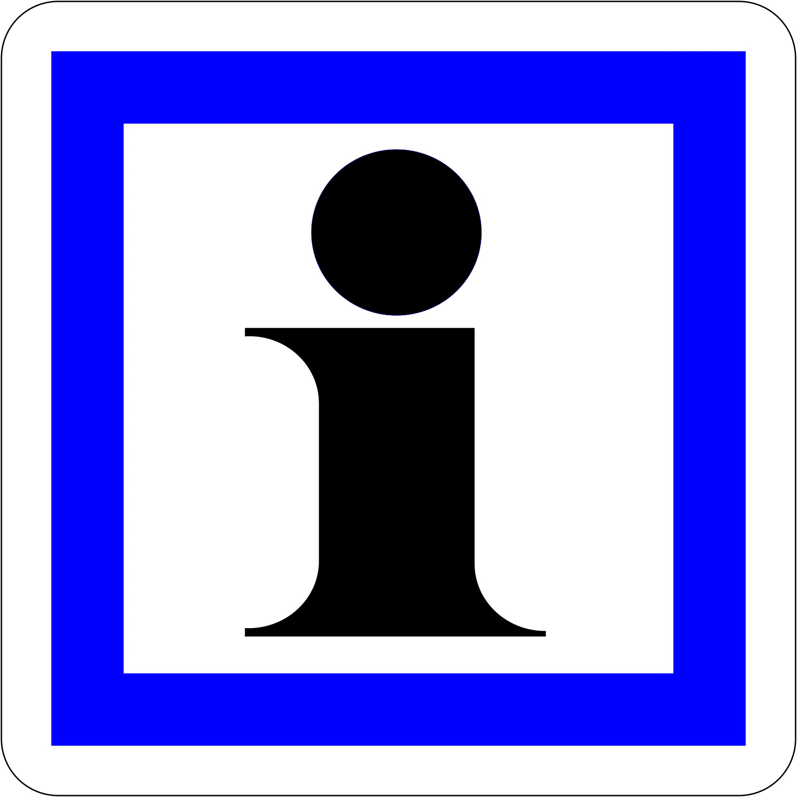 CE3a - Panneau routier Information