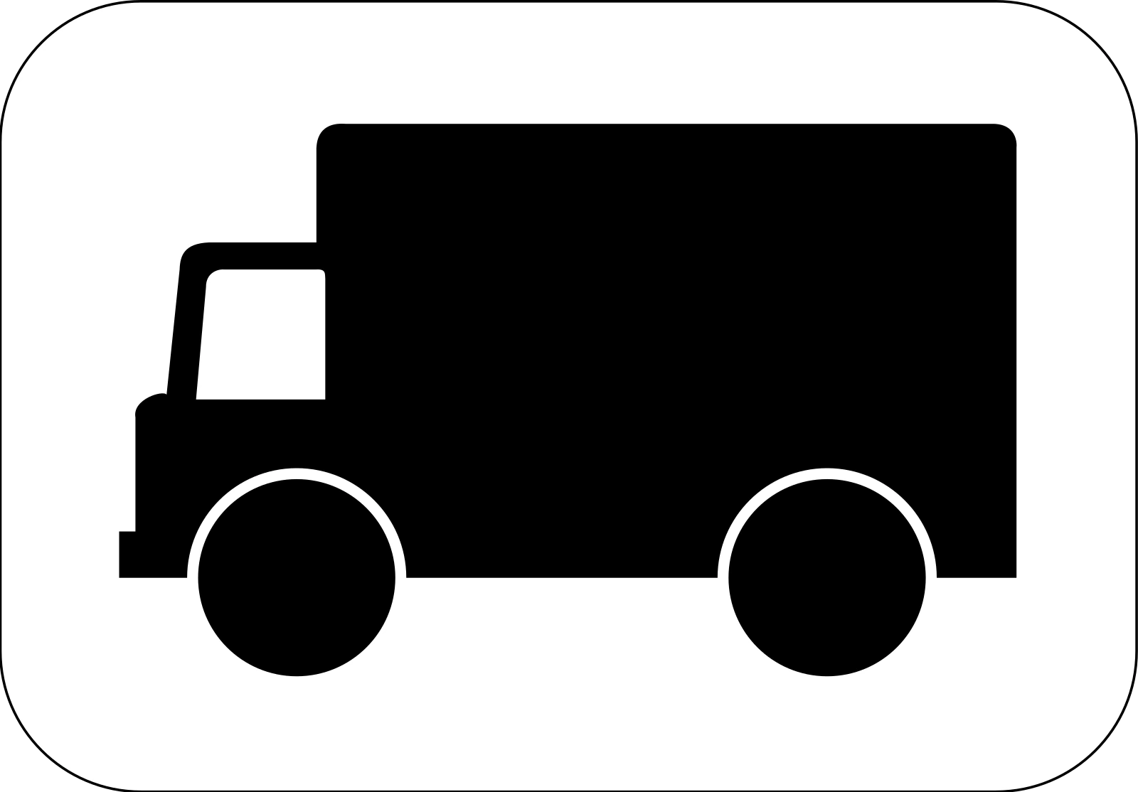 M4g - Panneau routier Poids lourds