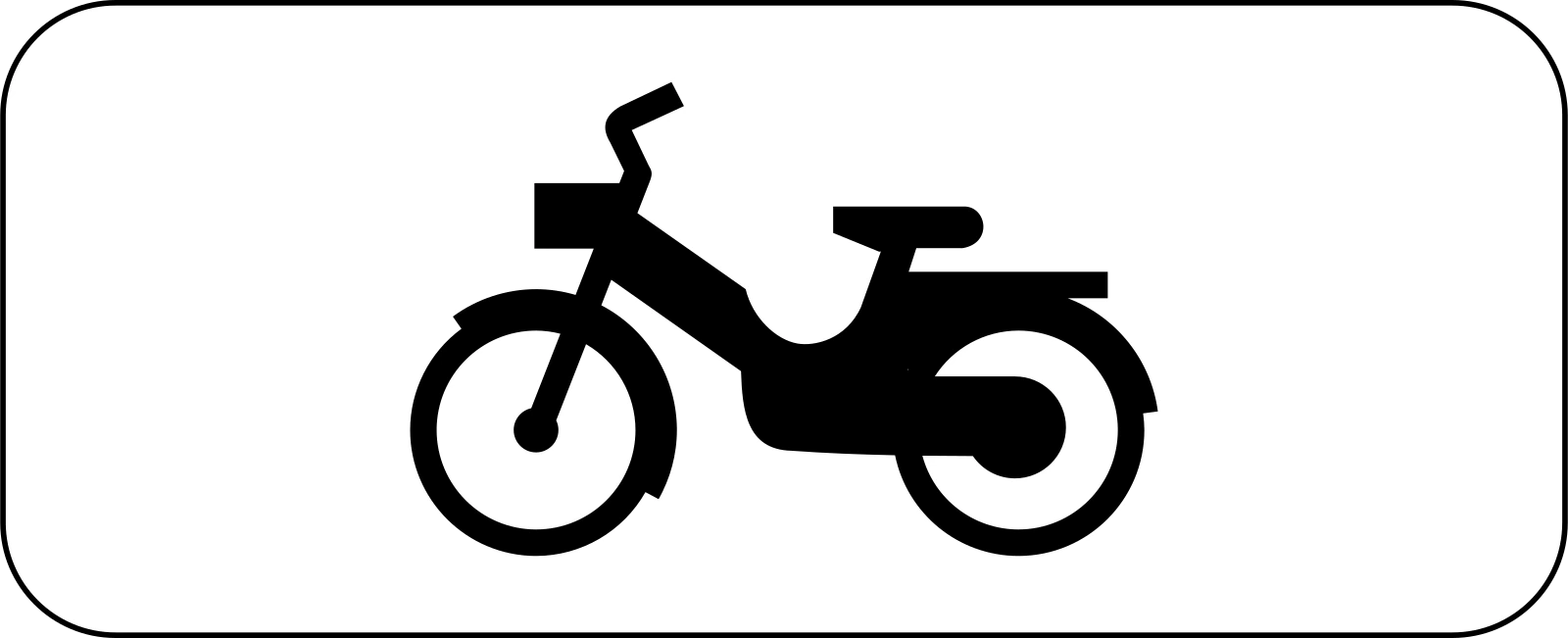 M4d - Panneau routier Cyclomoteurs