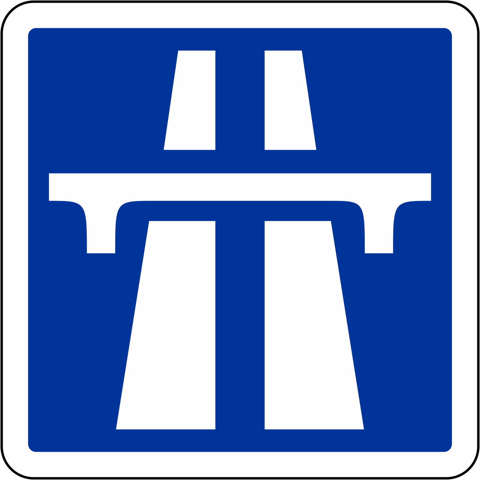 Autoroute-F - Panneau routier Autoroute