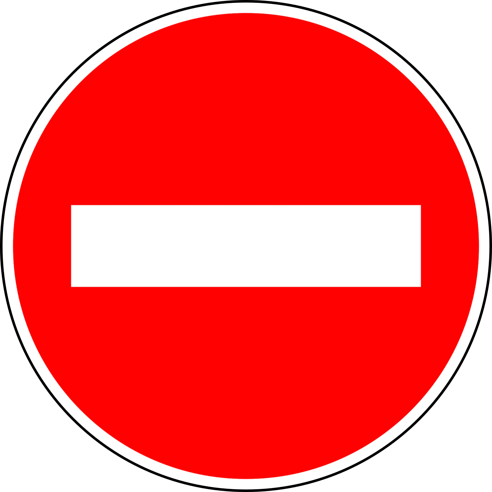 B1 - Panneau routier Sens interdit