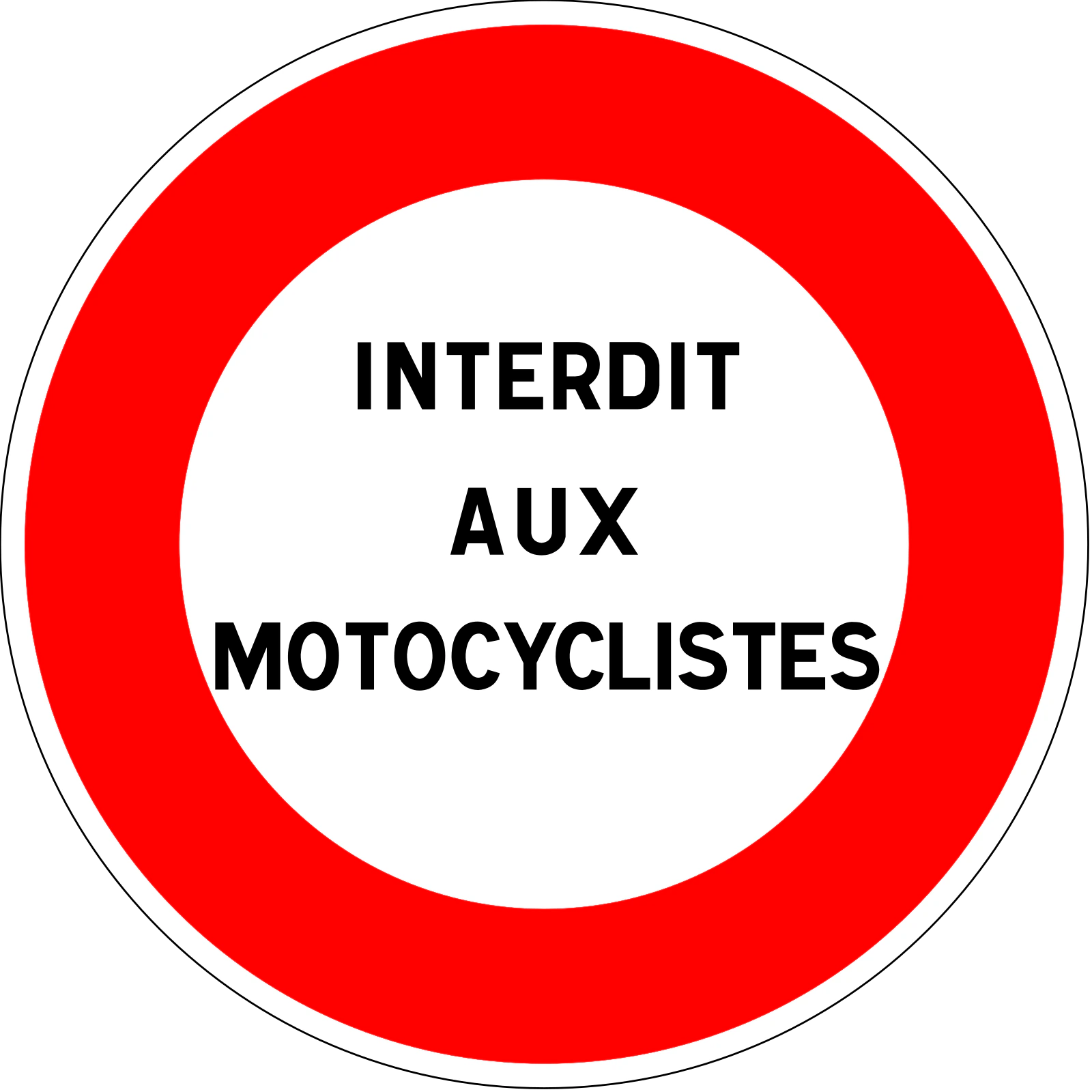 B19 - Panneau routier Autres restrictions