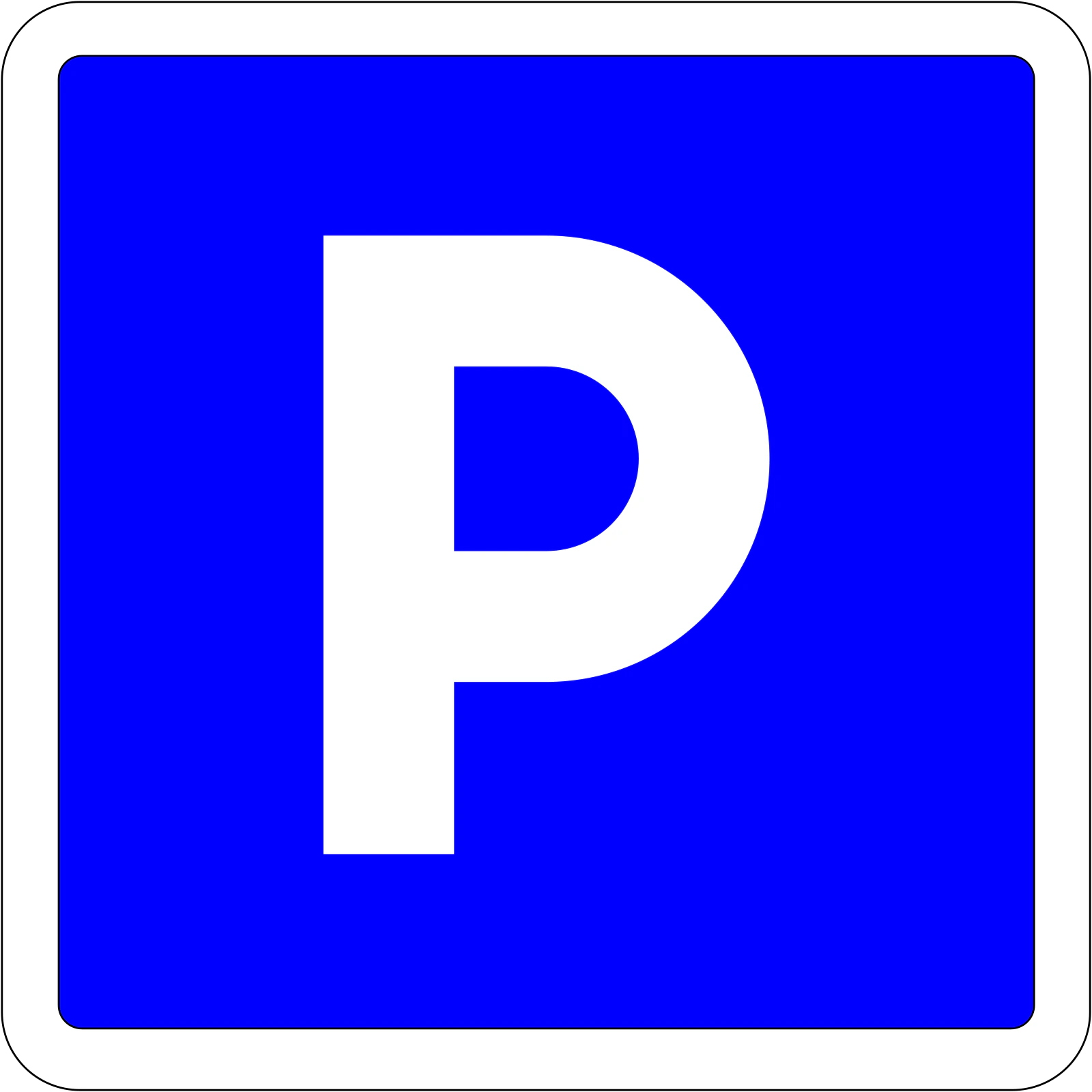 C1a - Panneau routier Zone de stationnement