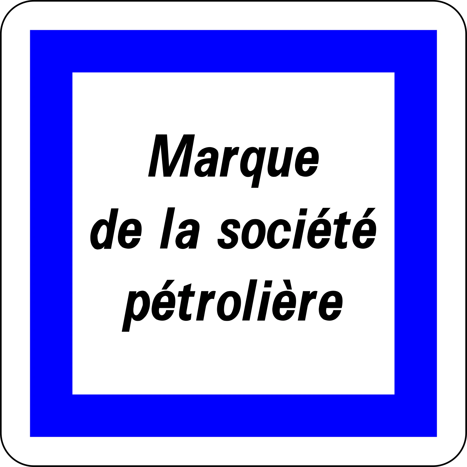 CE15e - Panneau routier Essence