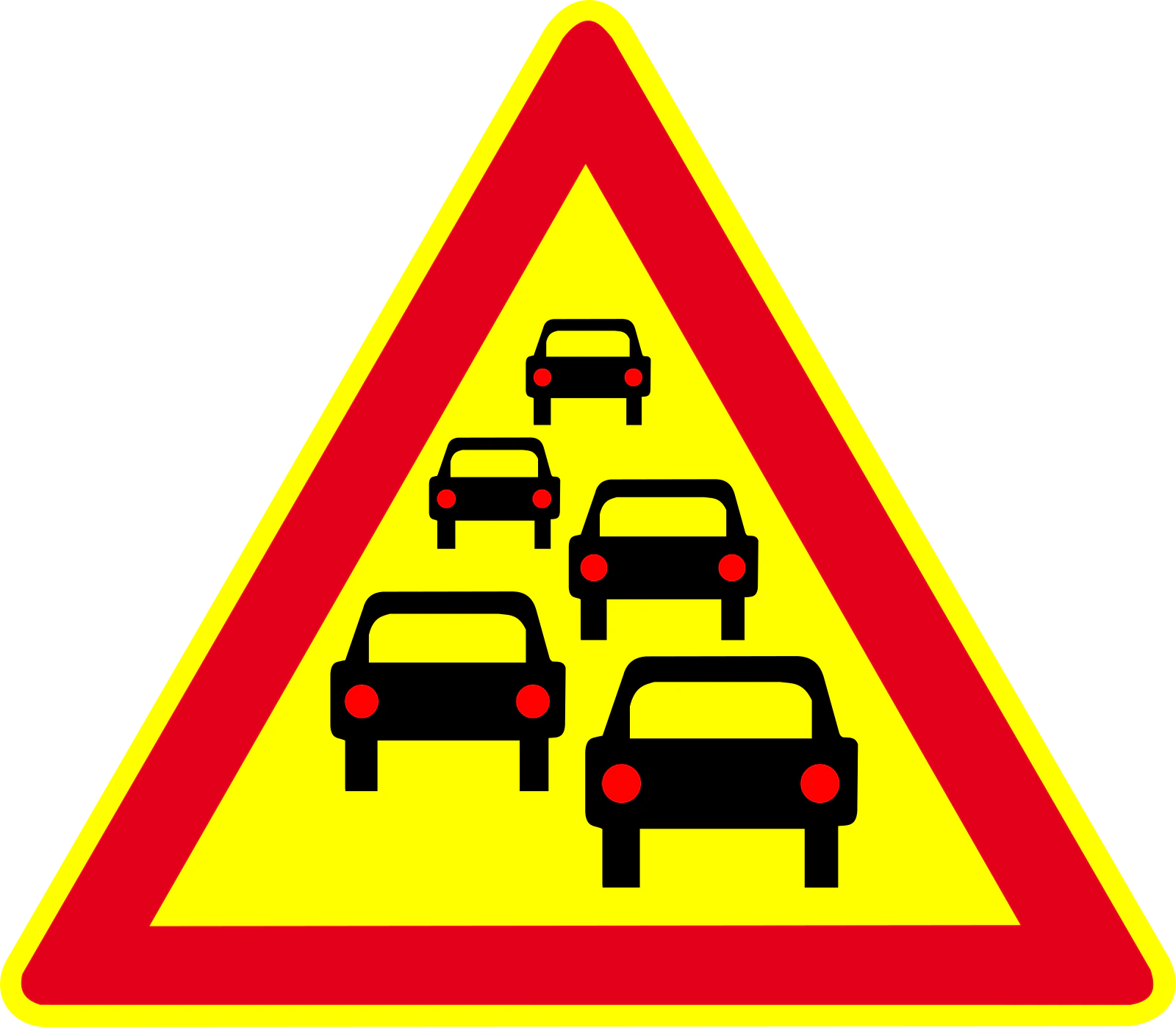 AK30 - Panneau routier Forte probabilité de ralentissements
