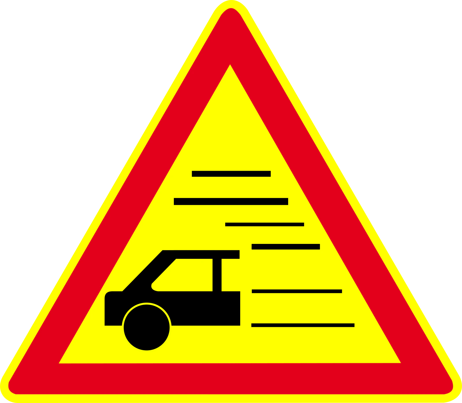 AK32 - Panneau routier Visibilité réduite