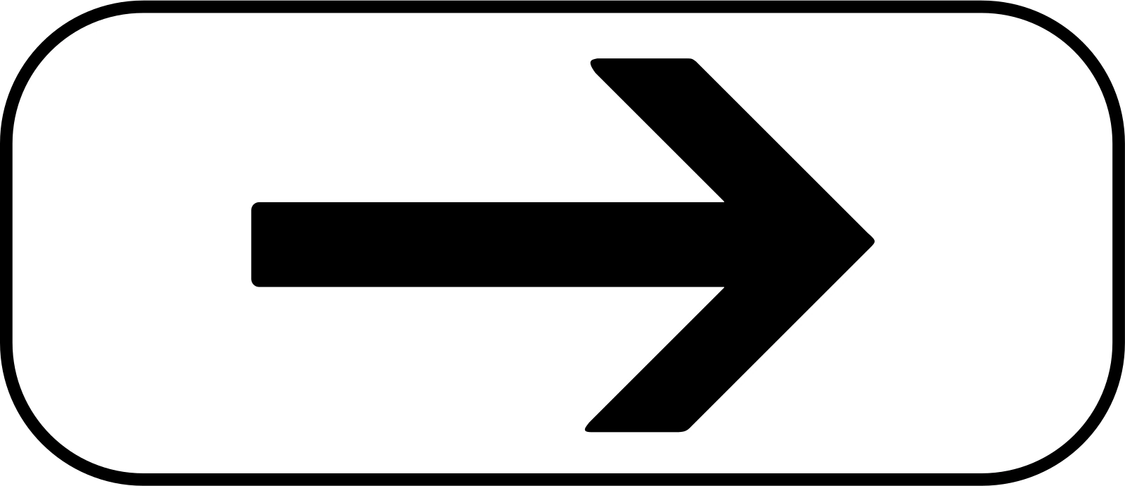 M8d - Panneau routier Droite