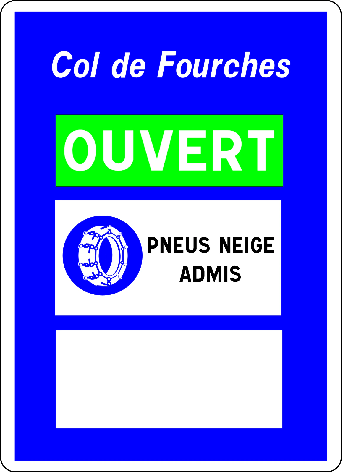 C14-2 - Panneau routier Restrictions d'usage de la route