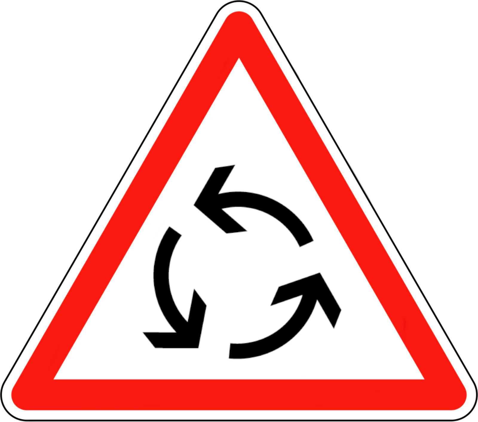 AB25 - Panneau routier Rond-point à venir