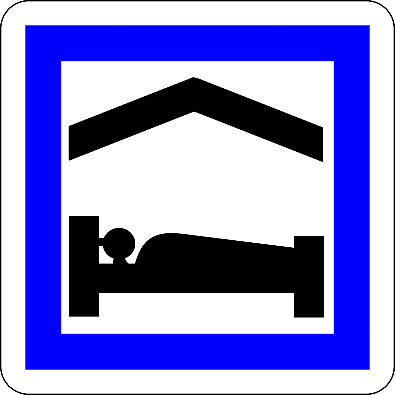 CE5b - Panneau routier Logement indépendant