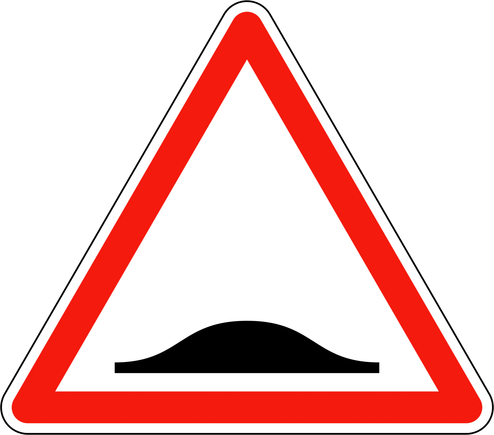 A2b - Panneau routier Dosses de ralentissement