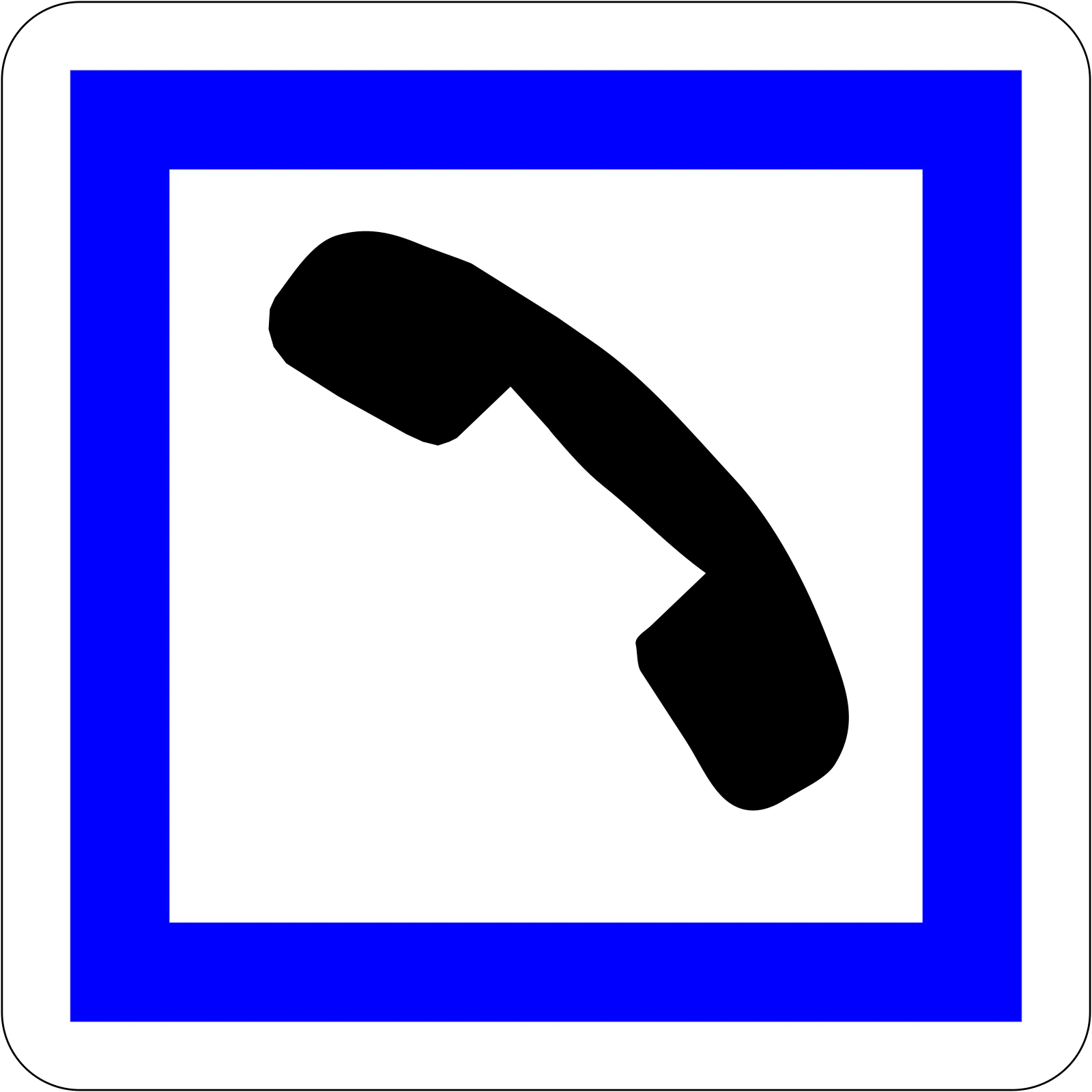 CE2b - Panneau routier Téléphone