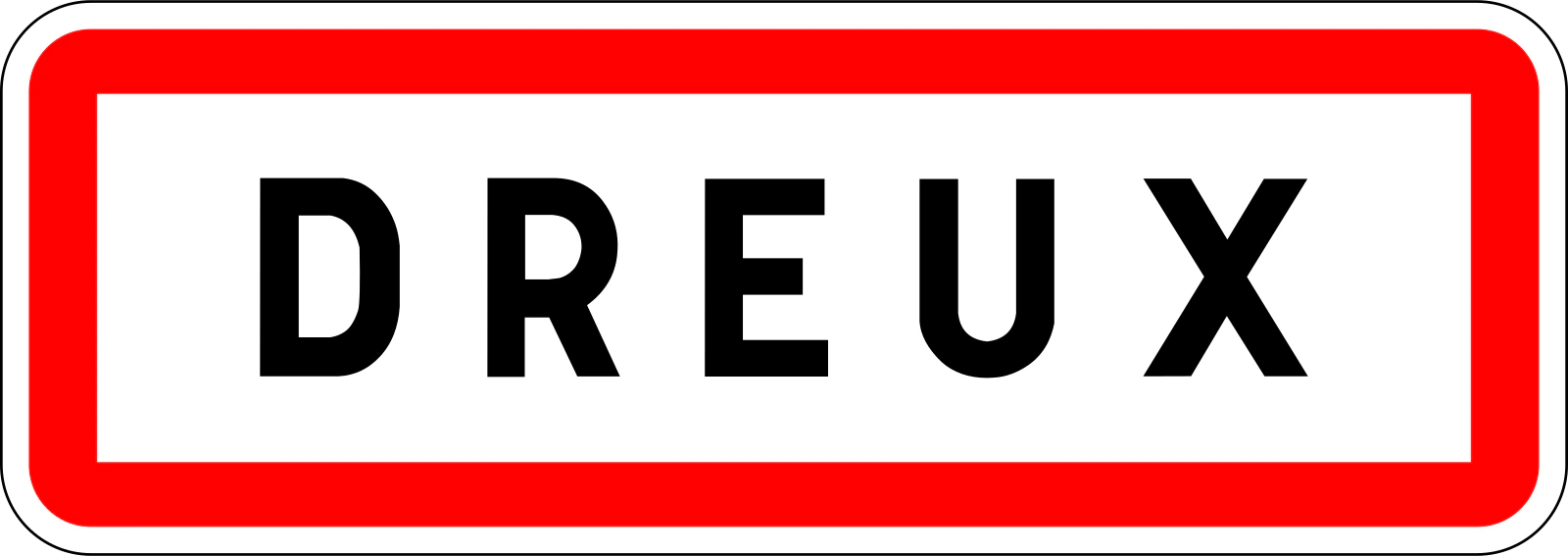 EB10 - Panneau routier Entrée en ville ou village (limite de vitesse 50 km/h)
