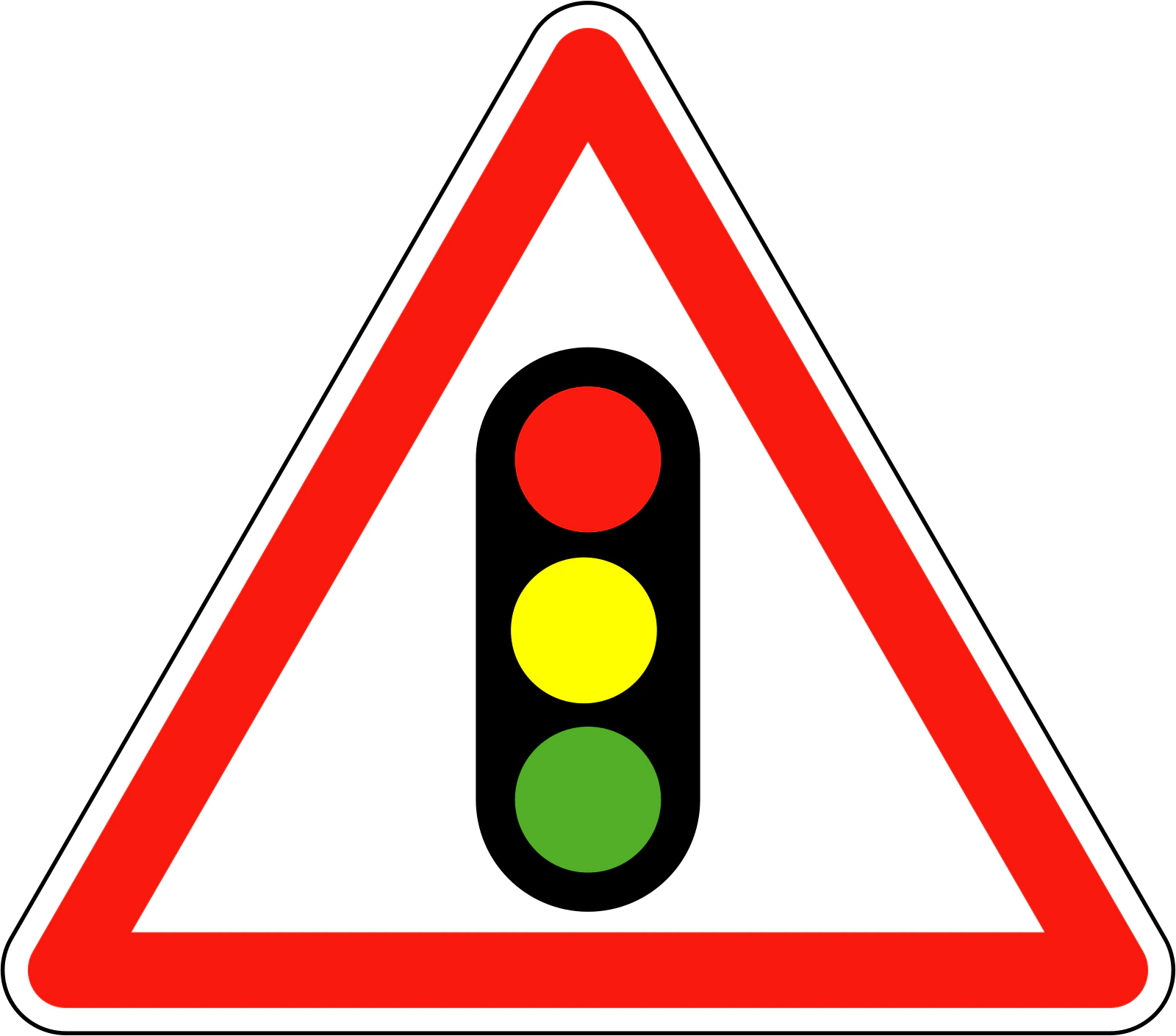 A17 - Panneau routier Feux de circulation