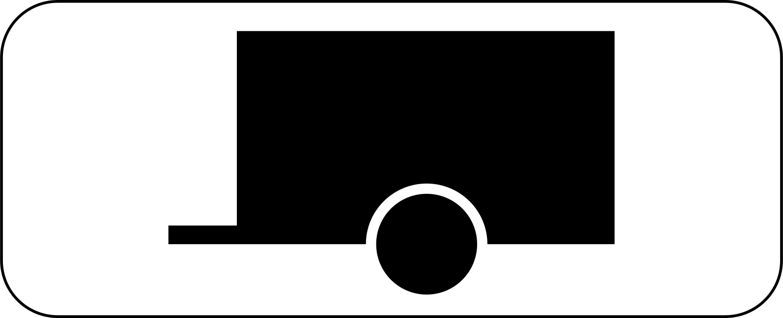 M4w - Panneau routier Remorques