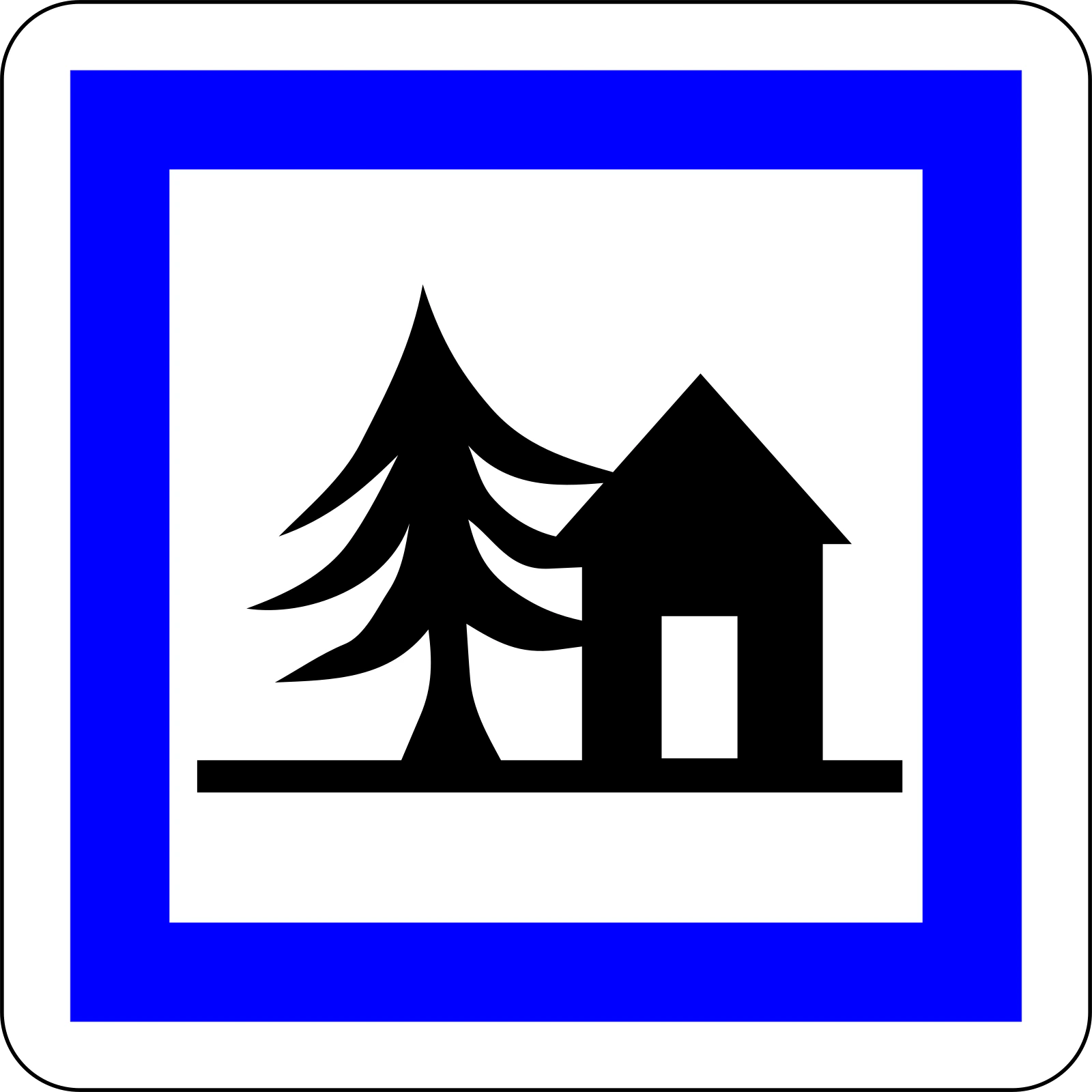 CE5a - Panneau routier Auberge de jeunesse