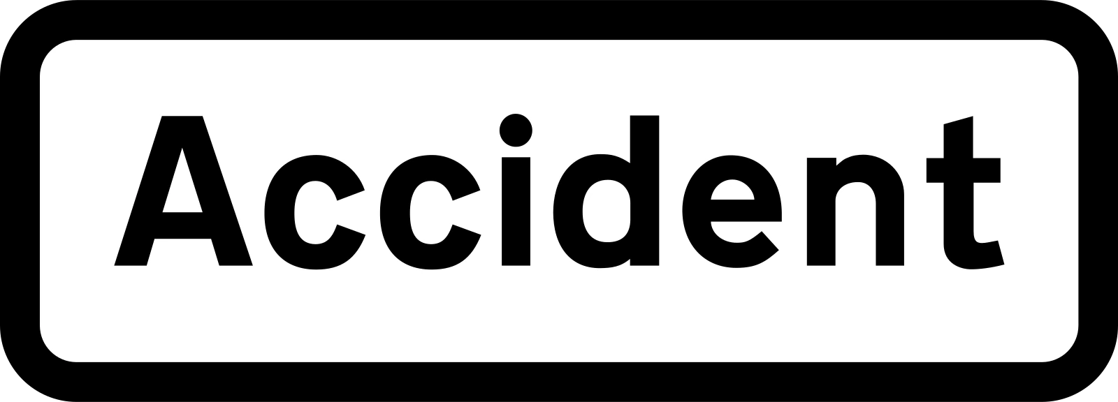 563 - Wypadek znak drogowy