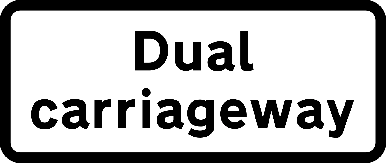 608 - Znak Płyta o dwujezdniowej drodze znak drogowy