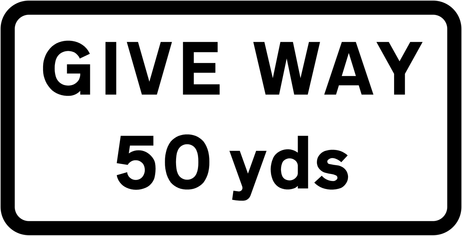 503 - Placa de señalización de distancia hasta la línea CEDA EL PASO señal de tráfico