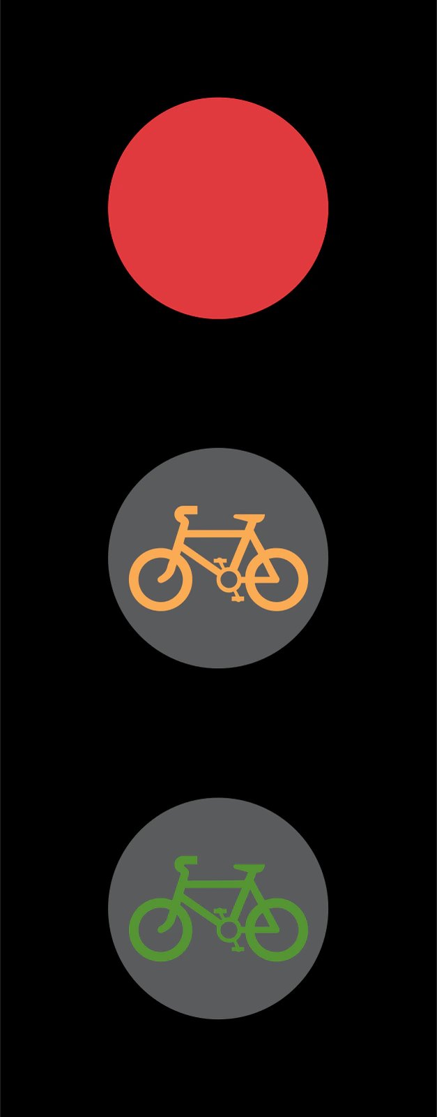 Bike-Signal - Sygnalizacja świetlna przeznaczona dla rowerów znak drogowy