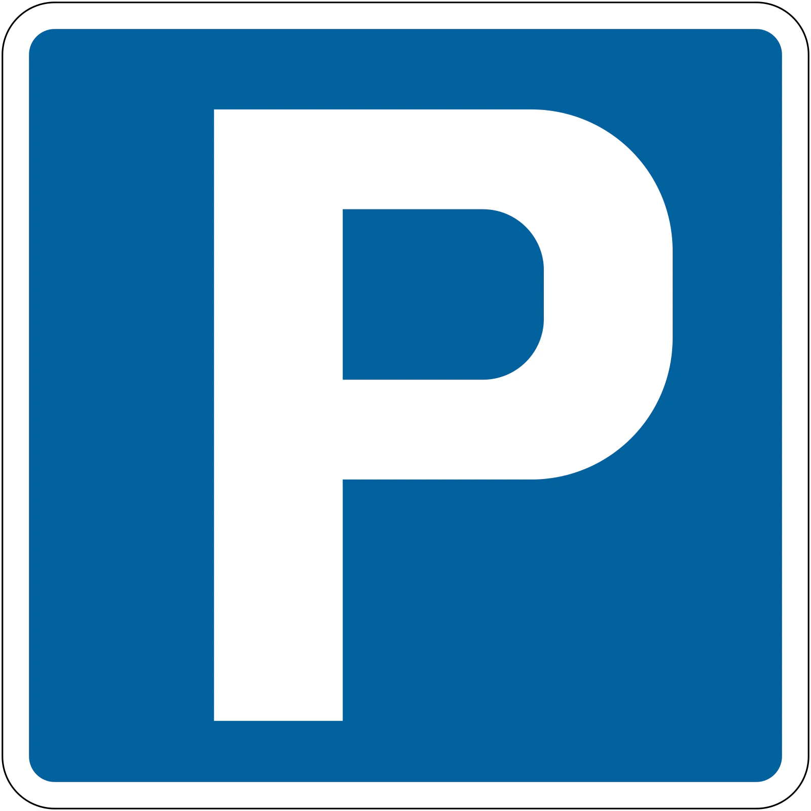 801 - Miejsce postojowe znak drogowy