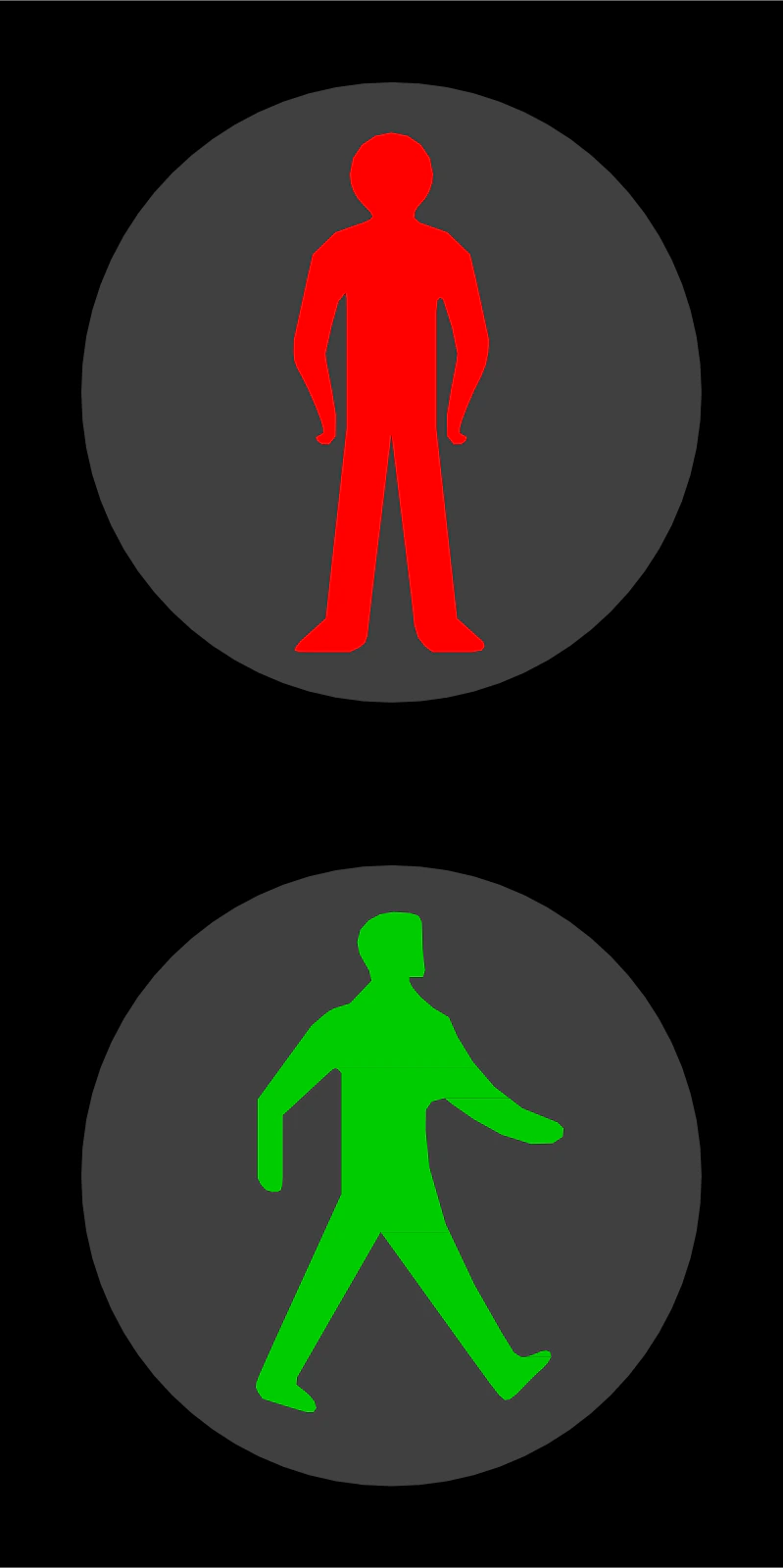 pedestrian-light - Światło dla pieszych znak drogowy
