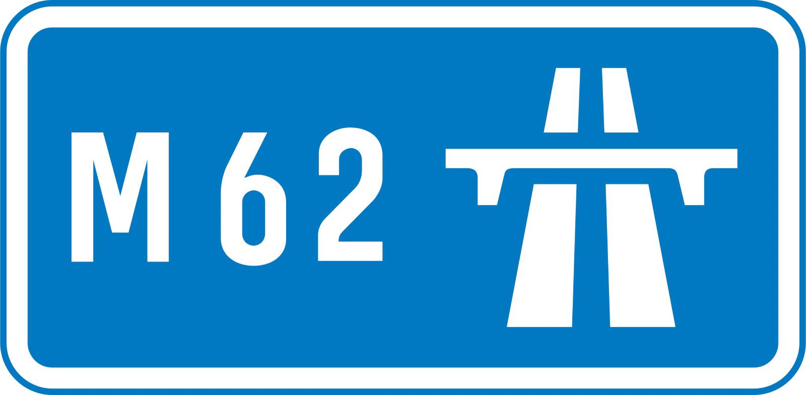 2901 - Początek przepisów autostradowych, w tym krajowego ograniczenia prędkości znak drogowy