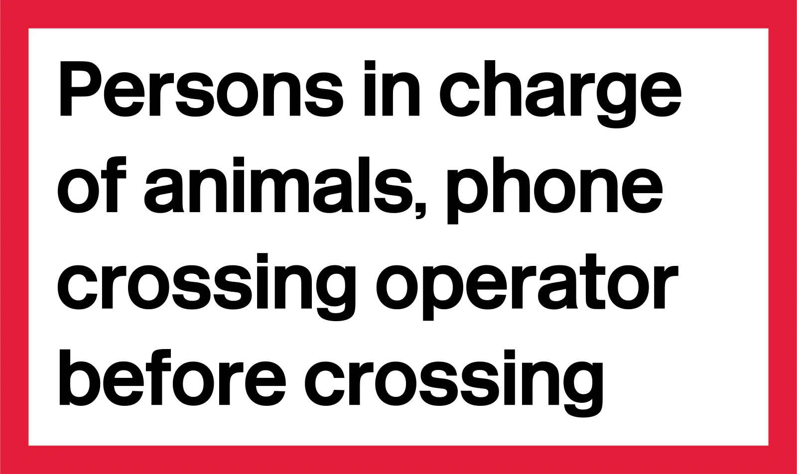 LC-ANIMAL-PLATE - Tablica przejazdowa z ruchem zwierząt znak drogowy
