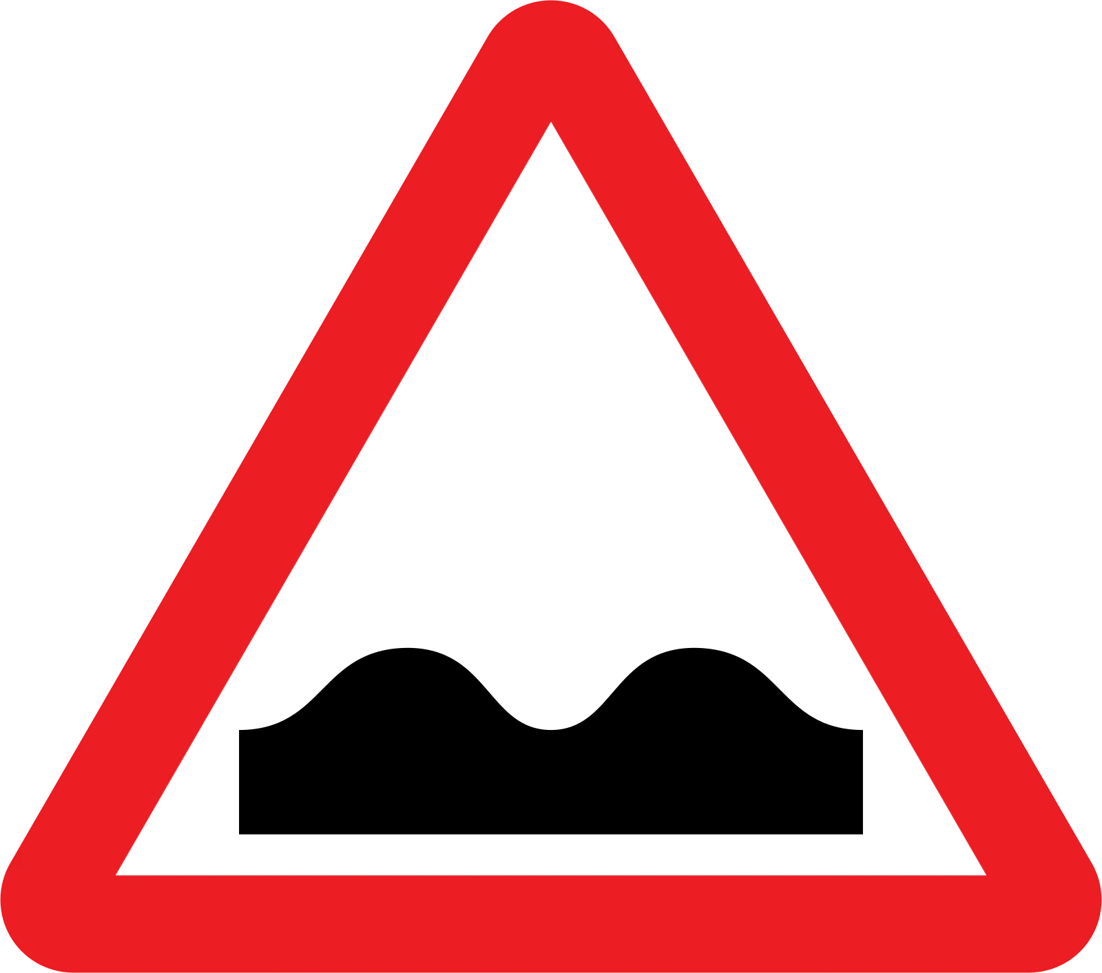 556 - Carretera irregular señal de tráfico