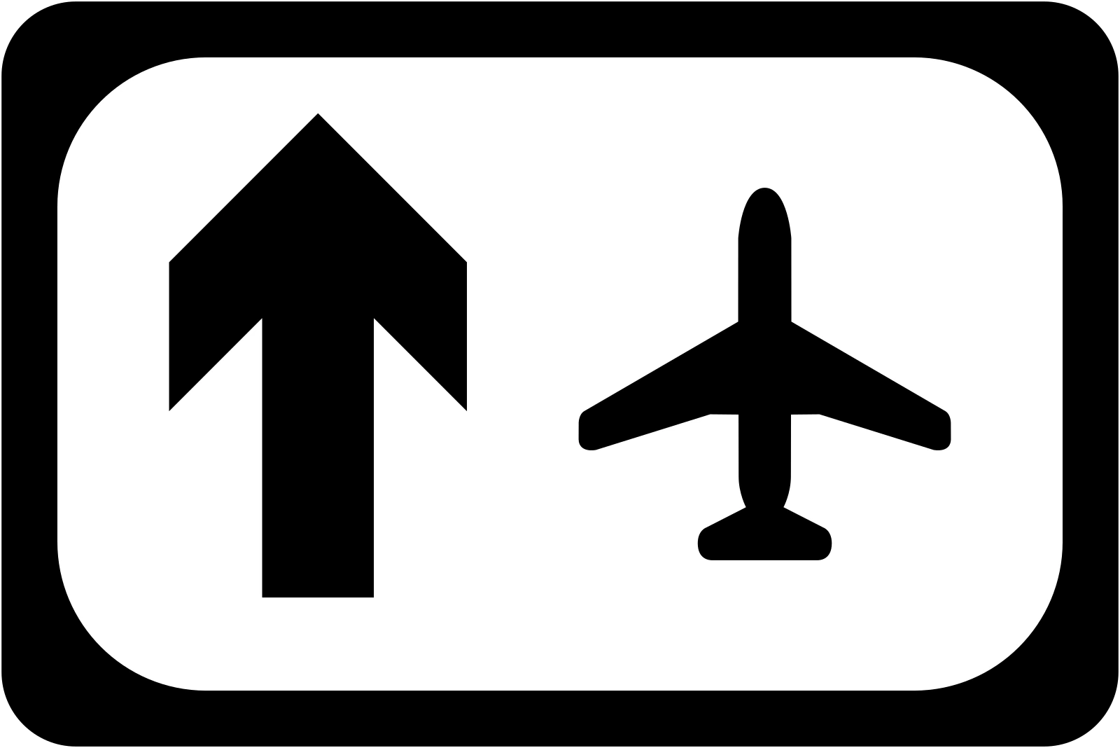 F-222A - Znak Kierunku Lotnisko znak drogowy