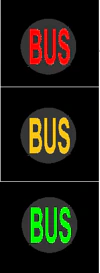 RTS-002 - 3-aspektowy sygnalizator świetlny dla autobusów znak drogowy