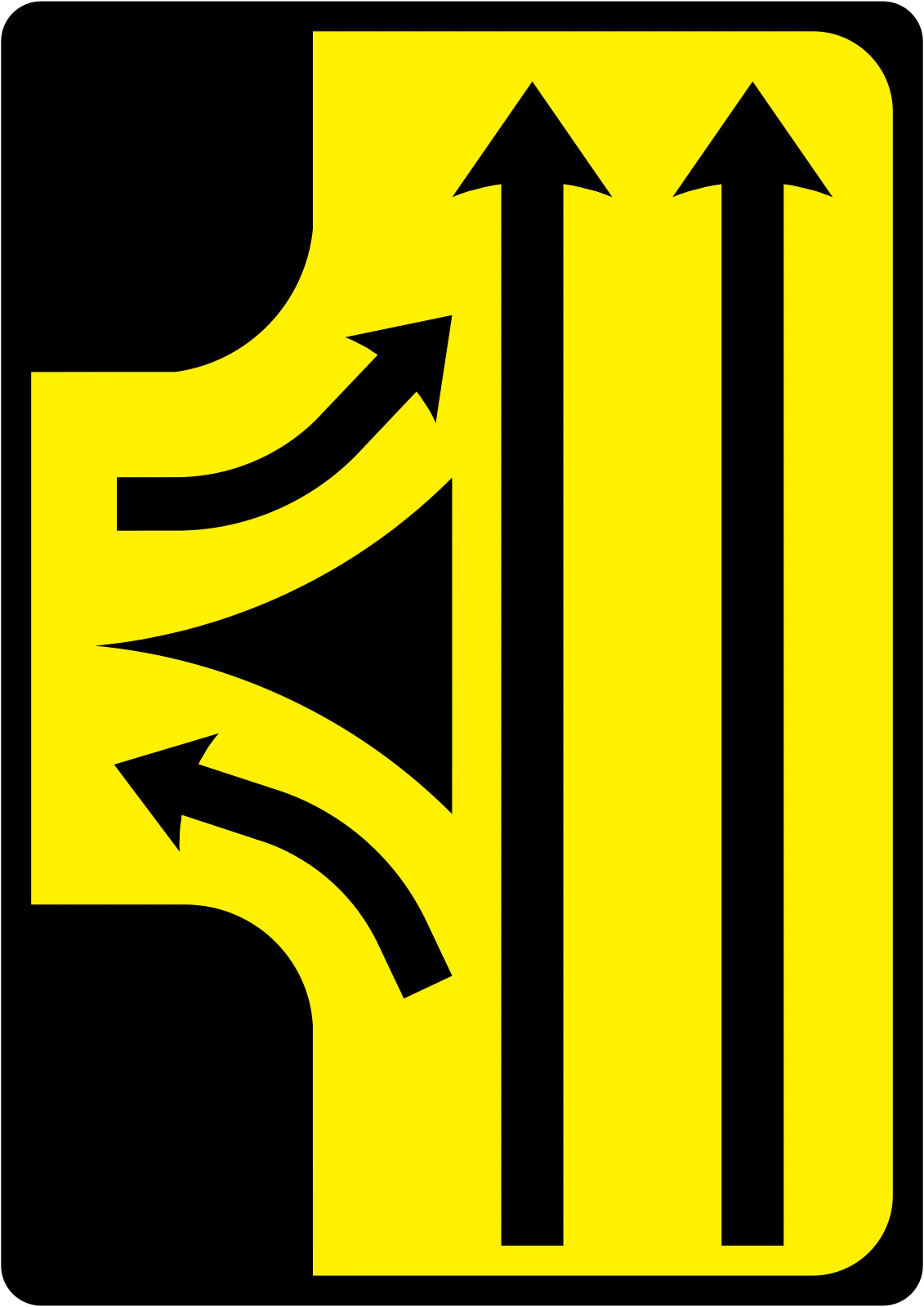 W-034 - Zwarta (« Zwarta skrzyżowanie ») znak drogowy