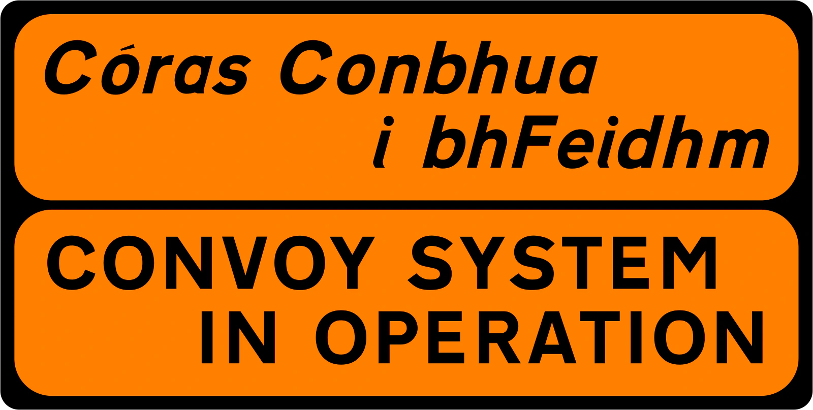 WK-098 - System Konwoju w Działaniu znak drogowy