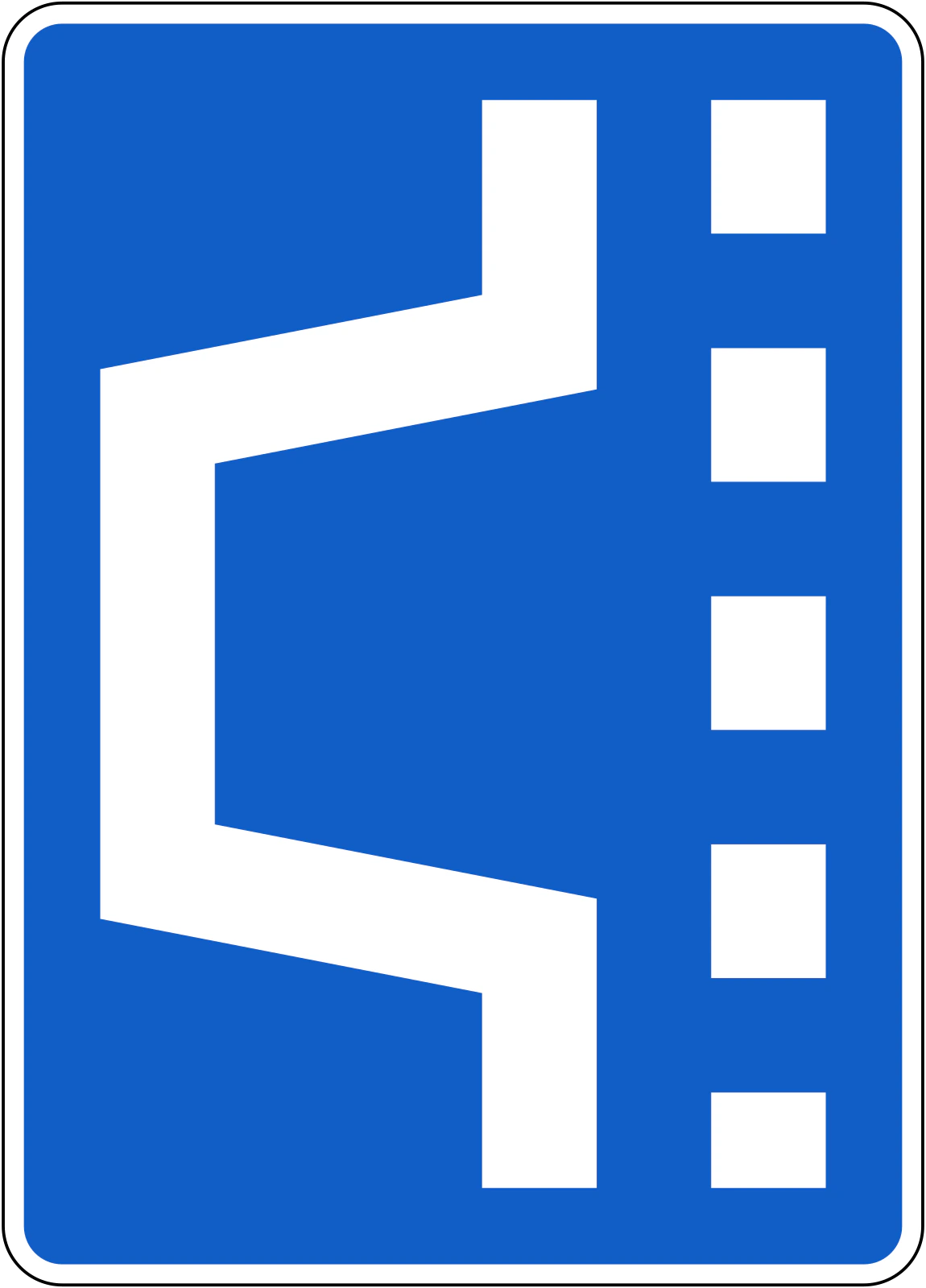 F-803 - Kojec awaryjny (tunel) znak drogowy