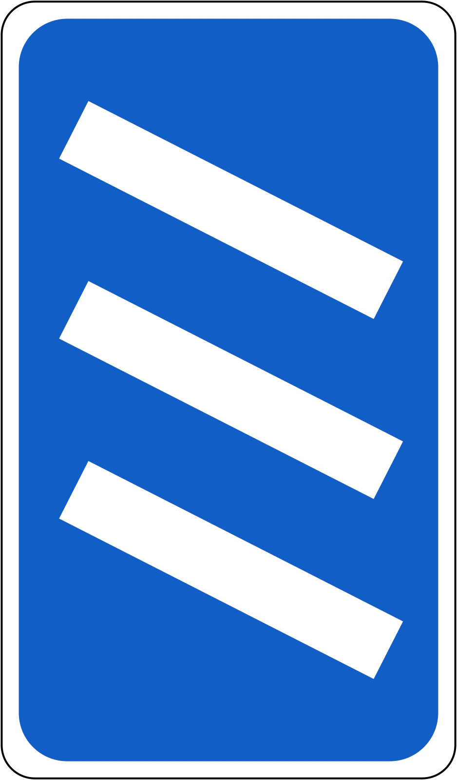F-340 - F 340.3 Znak odliczania (autostrada, 300 m) znak drogowy