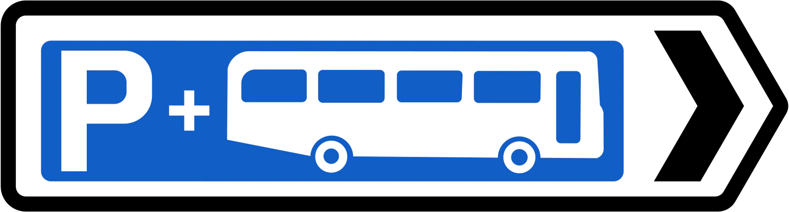 F-207R - Kierunek Park and Ride znak drogowy