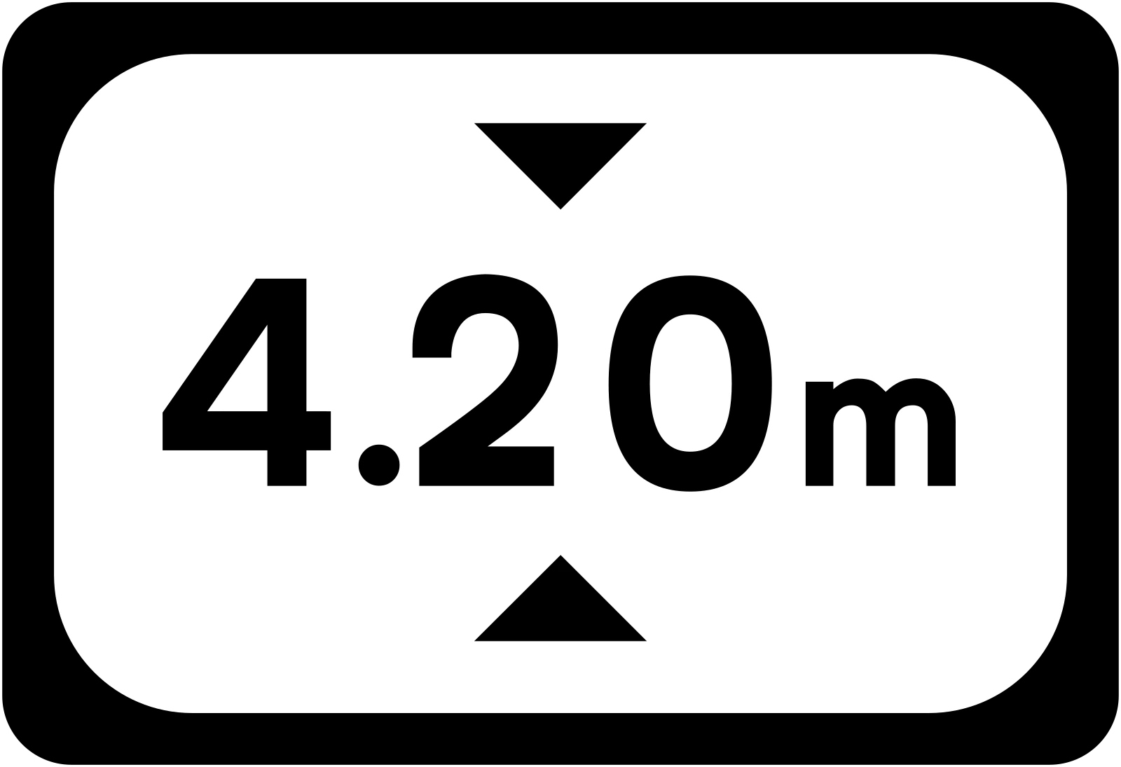 P-067 - Bezpieczny odstęp znak drogowy