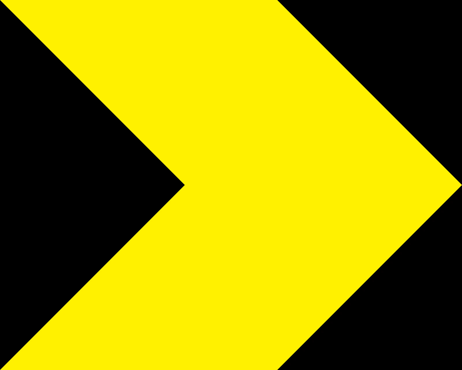 W-061R - Pojedyncza Chevron - Prawa znak drogowy
