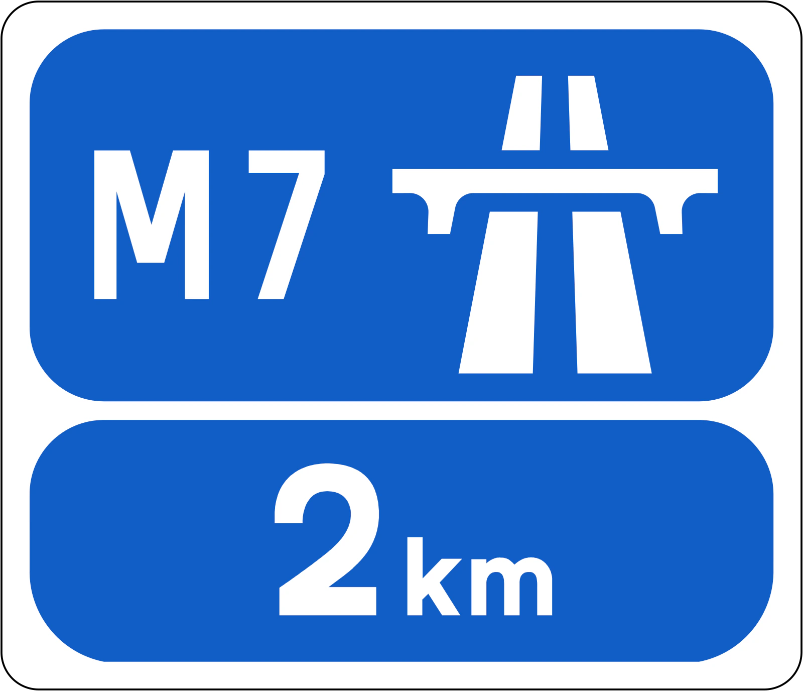 F-332 - Koniec autostrady z przodu znak drogowy