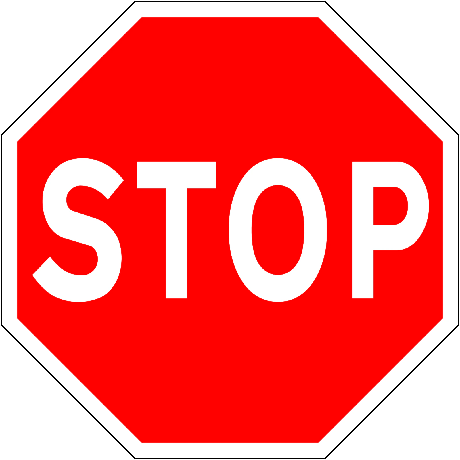 RUS-027 - STOP znak drogowy