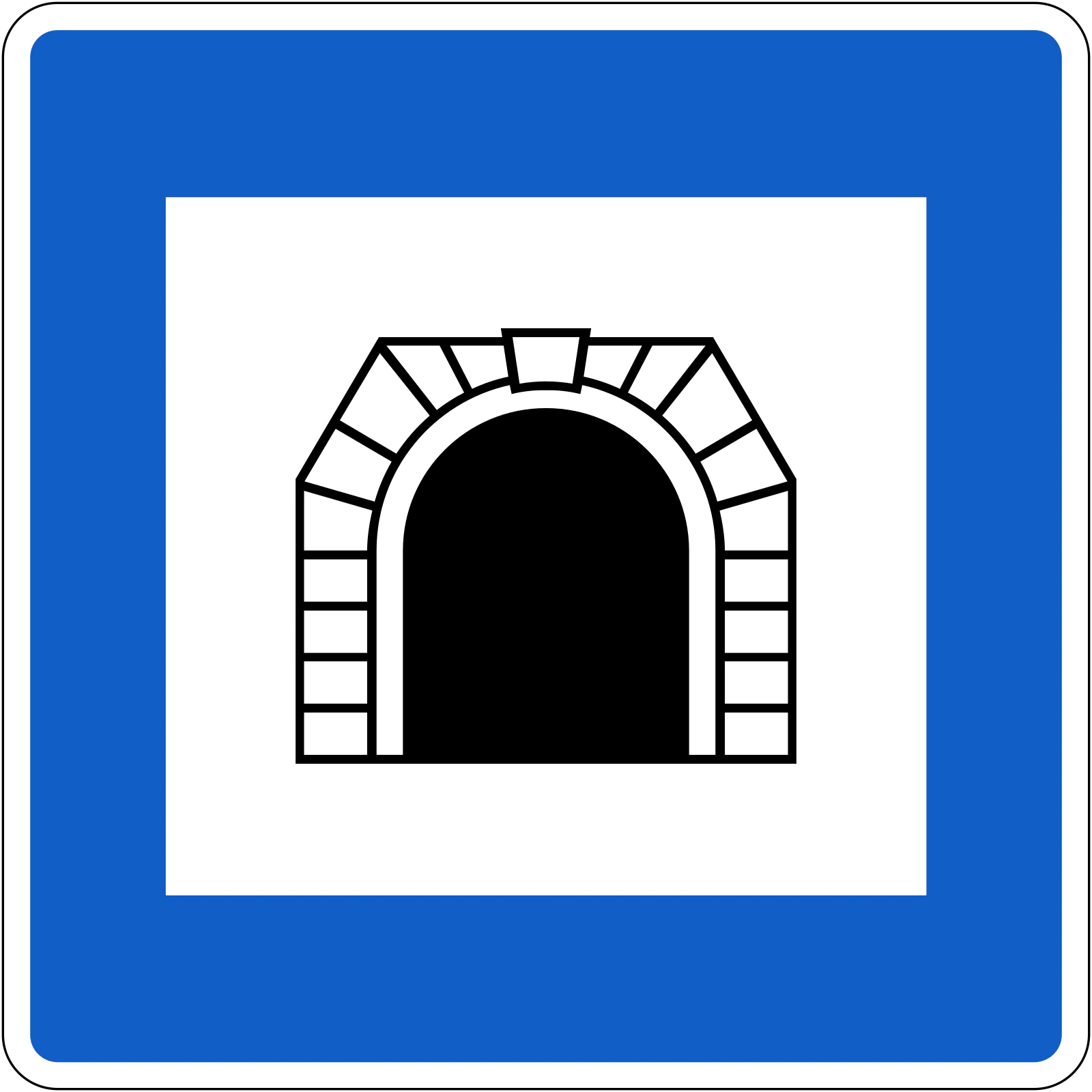 W-162 - Tunel znak drogowy