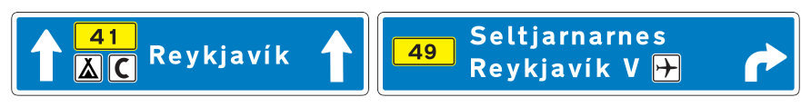 709 - Vorausweisende Wegweisung Verkehrsschild