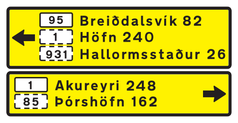 711.2 - Vorausweisendes Richtungsschild Verkehrsschild
