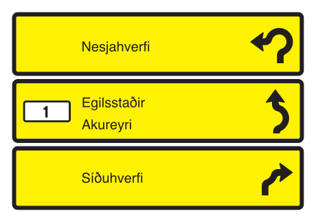 712.2 - Wegweisertafel für Kreisverkehre Verkehrsschild