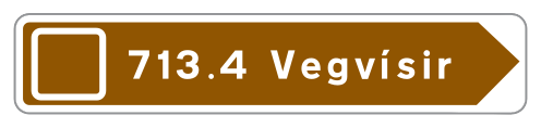 713.4 - Texttafel für Wegweiser-Schild Verkehrsschild