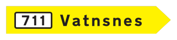 713.5 - Wegweiser-Richtungsschild Verkehrsschild