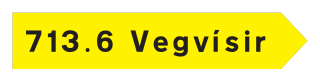 713.6 - Texttafel für Wegweiser Verkehrsschild