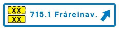 715.1 - Texttafel für Fahrbahnende Verkehrsschild