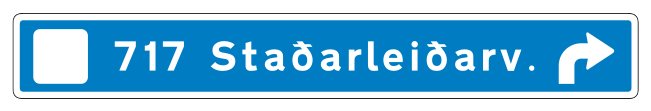 717 - Texttafel für örtliche Leittafeln Verkehrsschild