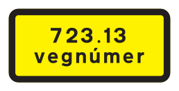723.13 - Texttafel für gelbes Straßennummernschild Verkehrsschild